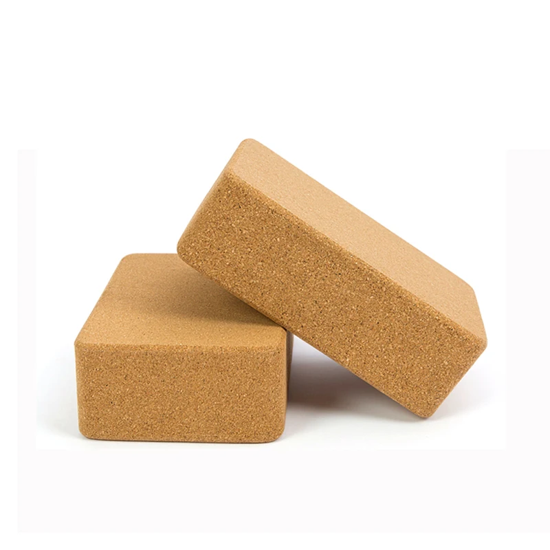Eco Friendly Natural Premium  Cork Block Yoga Natural Cork Yoga Block Organic HuaYi Cork Block