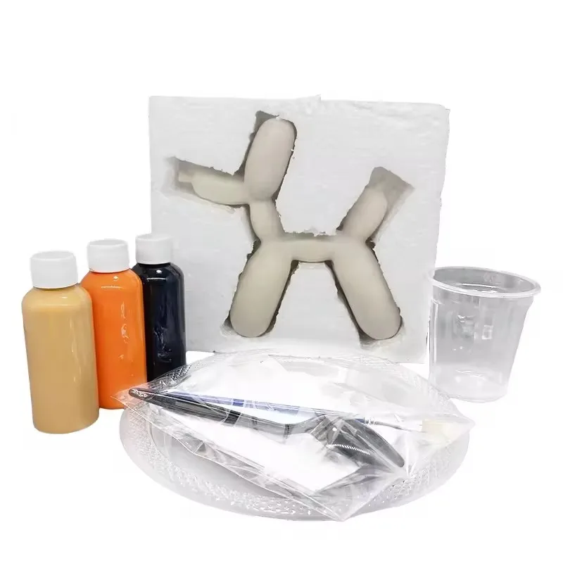 Hot Sales Fluid Bear Handmade DIY Violent Bear Acrylic Paint Fluid Bear model Set For Kids and Adult with Pigment And Toolkits