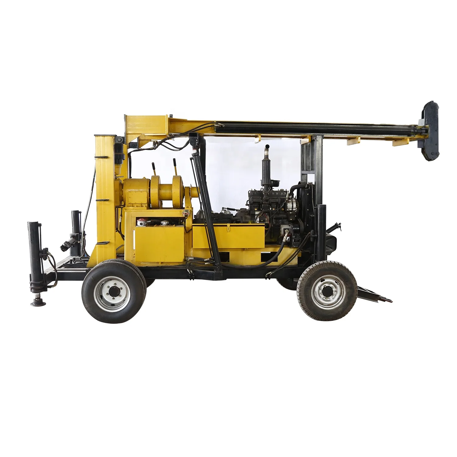 600m XY-600F hydraulic Trailer mounted mud rotary soil investigation mining drill machine for sale