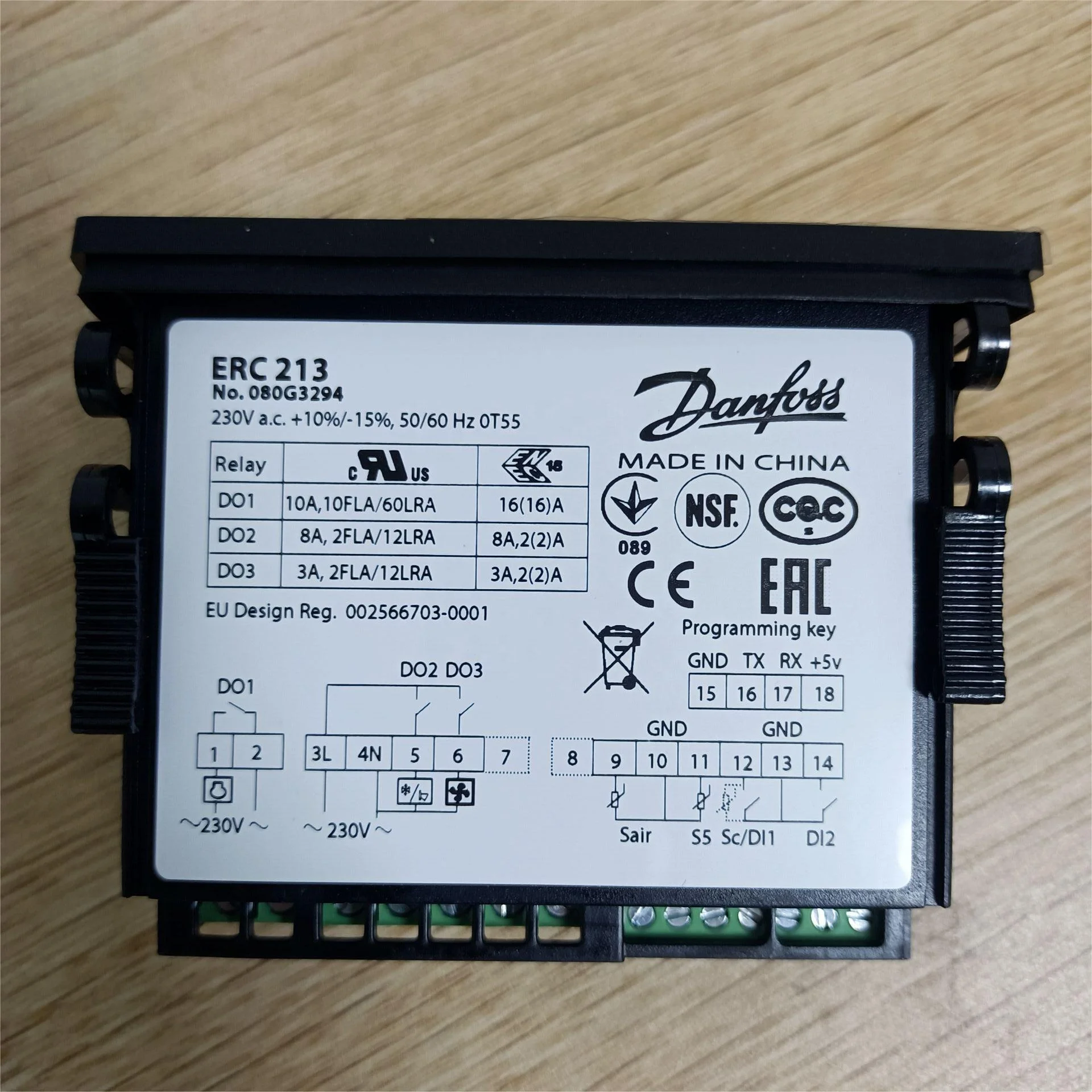 Danfoss electronic refrigeration control 080G3294