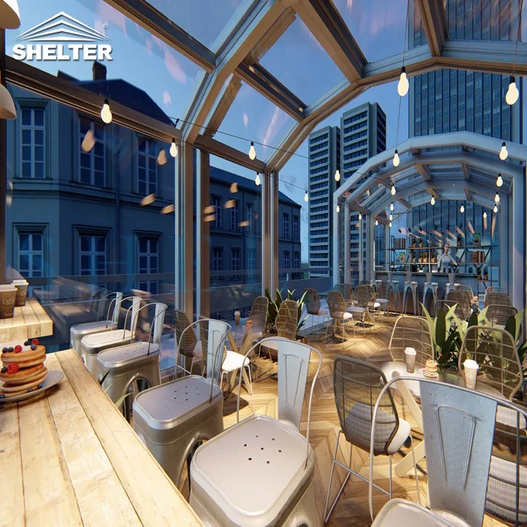 Luxury And Beautiful Glass Greenhouse Cheap Conservatory Living Room