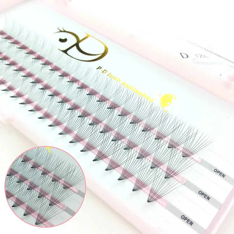 
Lashbeauty Professional Makeup Tools 10D Short Stem Mega Premade Volume Fans 