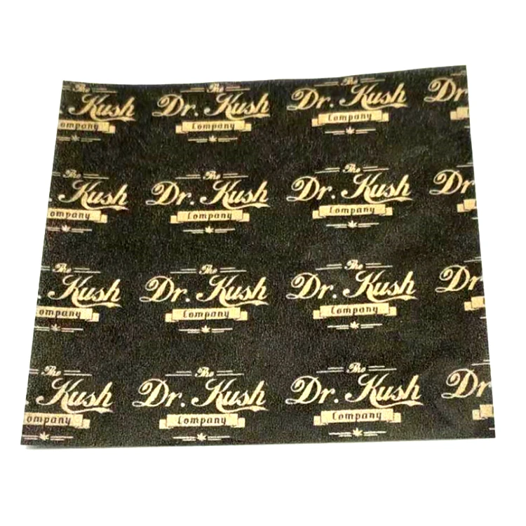 
Custom gold logo black paper printing parchment paper for food wrapping candy wrapper Cheese cake wrapping 