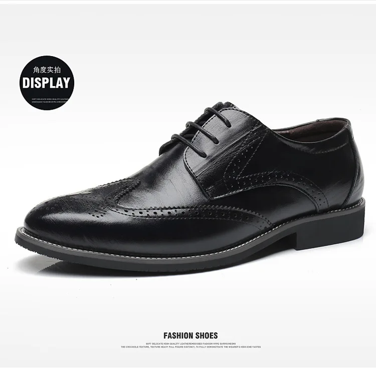 Мужские кожаные туфли в стиле ретро