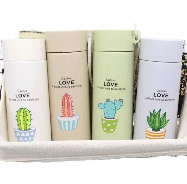 Cheap Cylinder Portable Insulated Water Bottle Travel Mug Vacuum  Water Cup