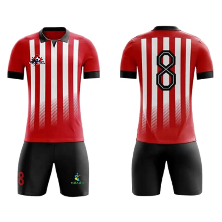 Customized Custom Adult Kids Quick Dry Soccer Jersey Set Football Kit Men Child Soccer Training Uniforms Set