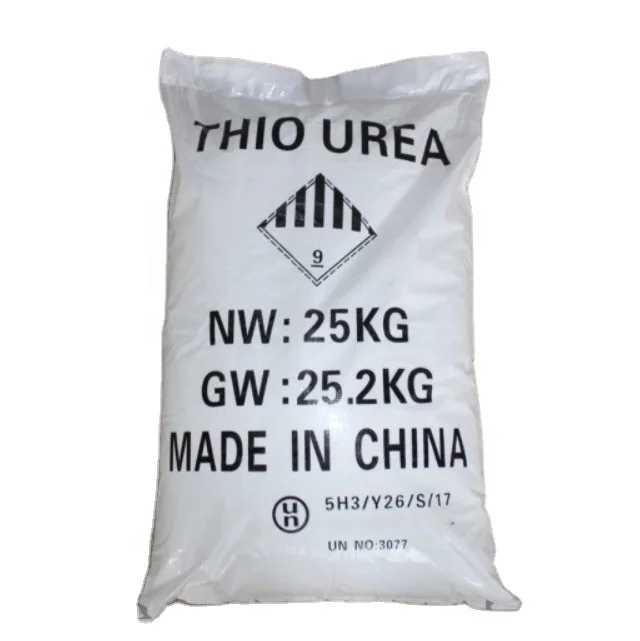 
Factory price 99%min Thiourea CAS NO.62-56-6 CH4N2O4S 