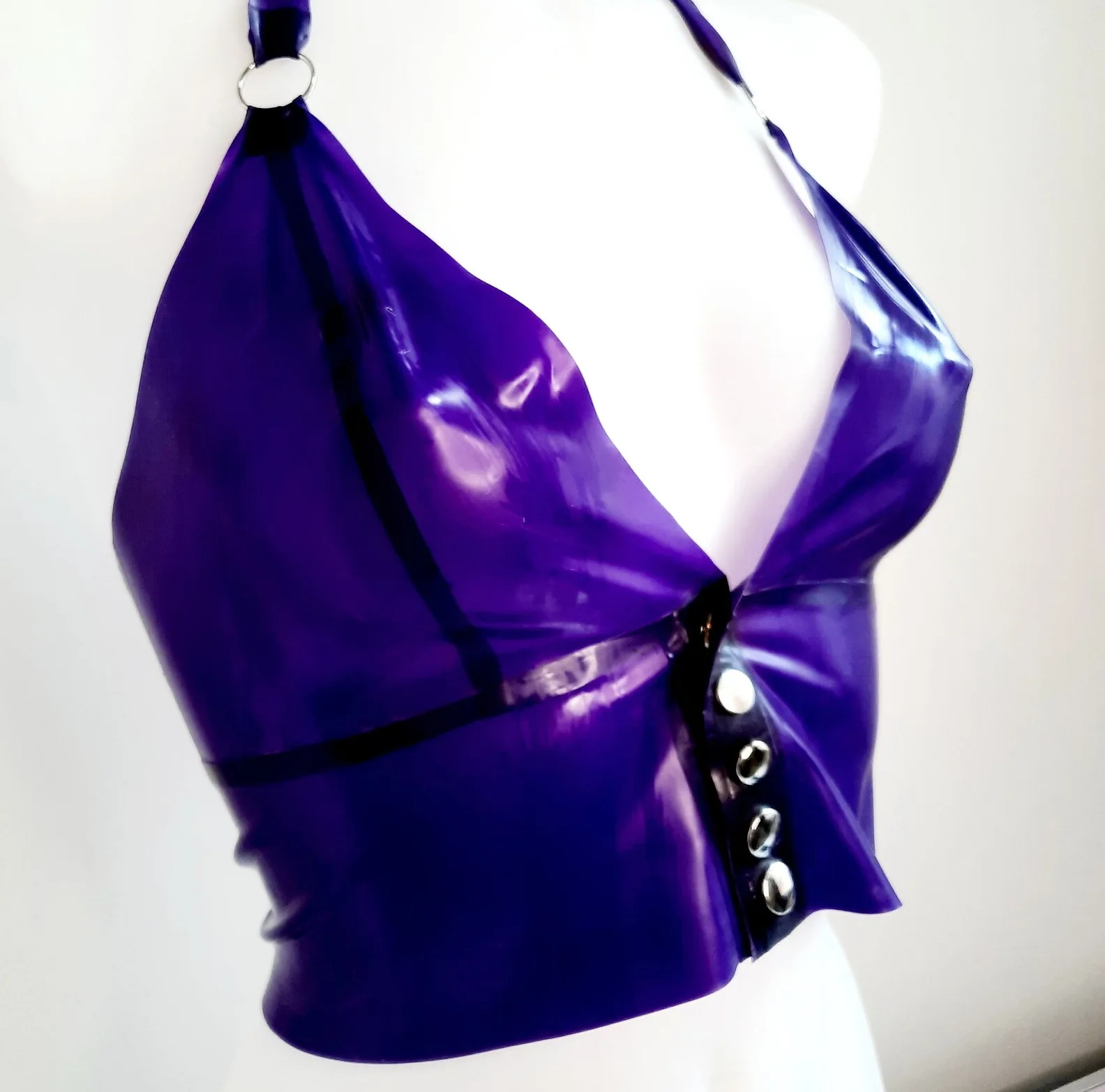 100% latex 100% Rubber 100%Gummi Blue Apron, long, handsome, party, cosplay, comfortable xs-xxl 0.4 mm