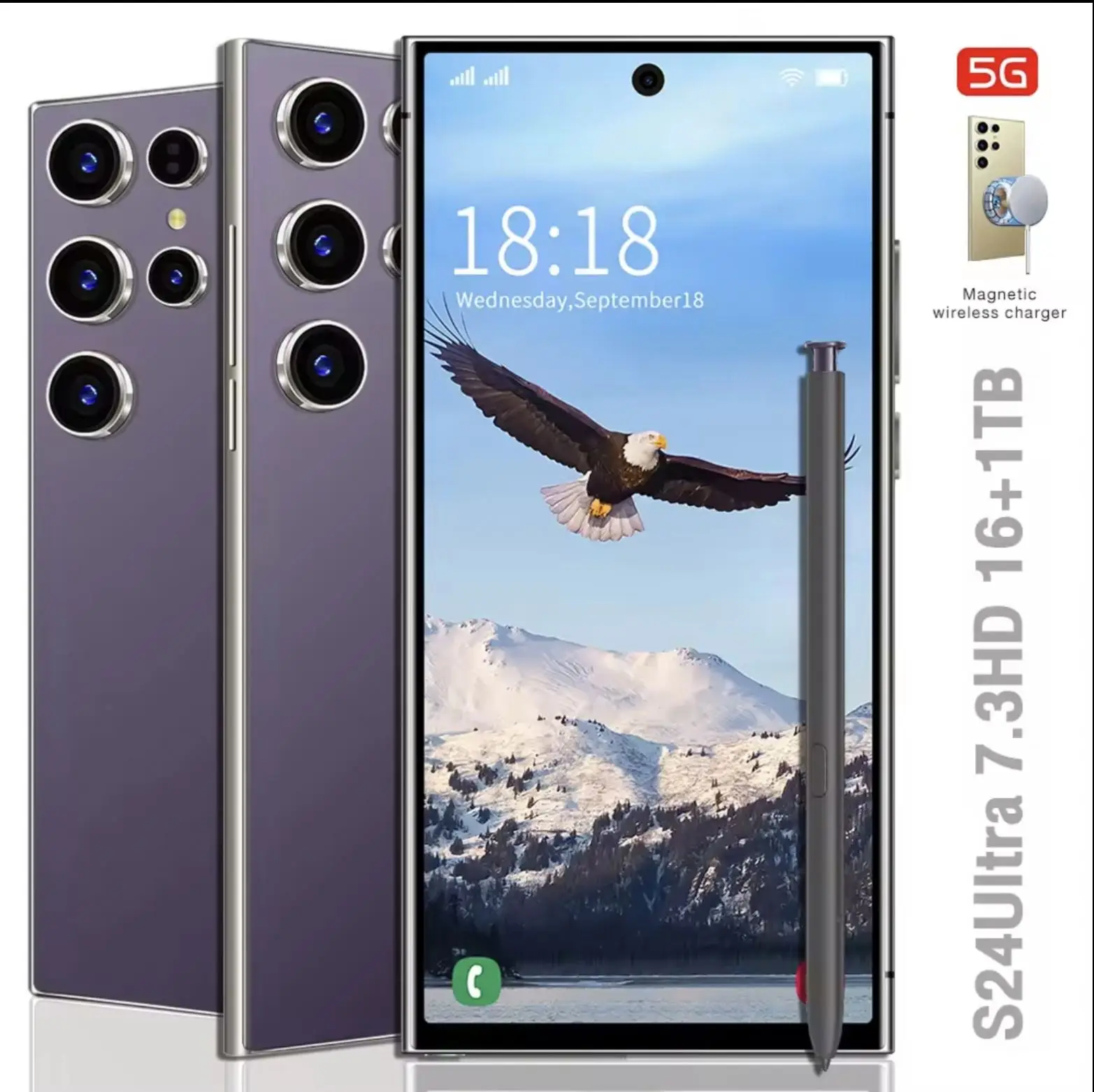 Android13.0 смартфон 2 sim Камера Безопасности S24 Ультра мобильный телефон с высоким качеством