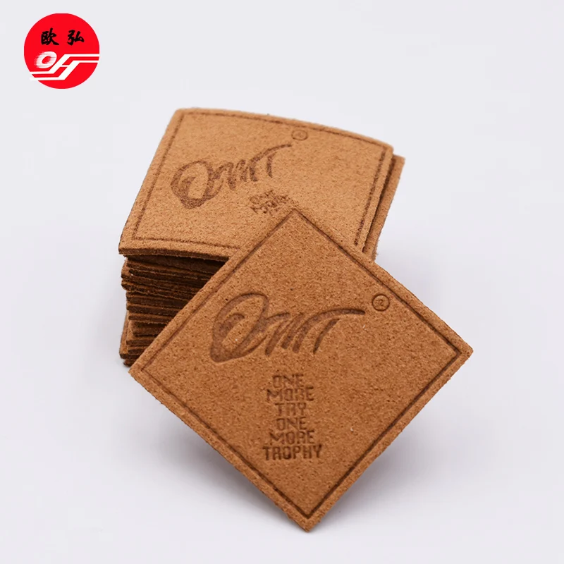 Hot Sale Custom Embossed PU Leather Label for Clothing
