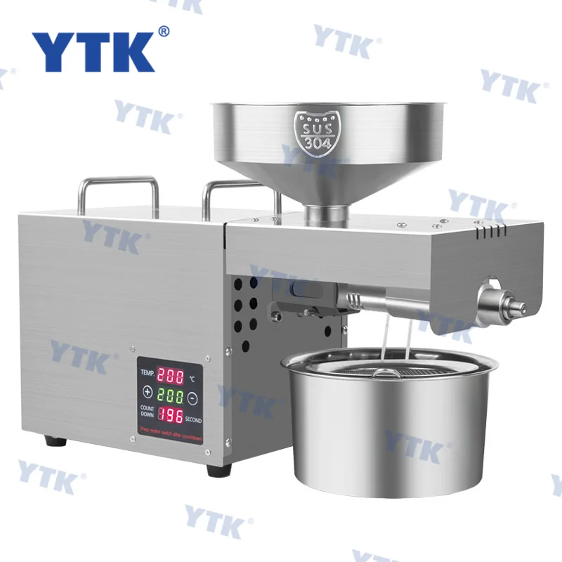 Automatic Household Expeller Seed Peanut Squeezing Machine Small Almond Pine Nut Oil Presser