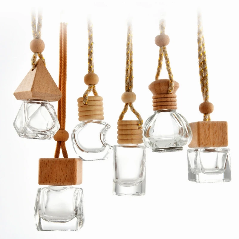 Wholesale 5ml 6ml 8ml 10ml Empty Air Freshener Hanging Car Diffuser Glass Bottle