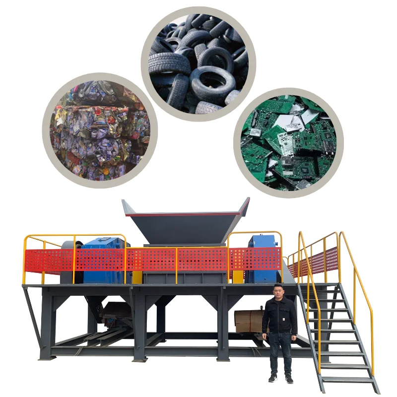Waste rubber tire energy saving equipment for recycling old tires
