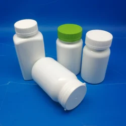 ISO manufacture new product round white  225ml  HDPE PE tamper plastic  medicine pill  bottle with tear off cap