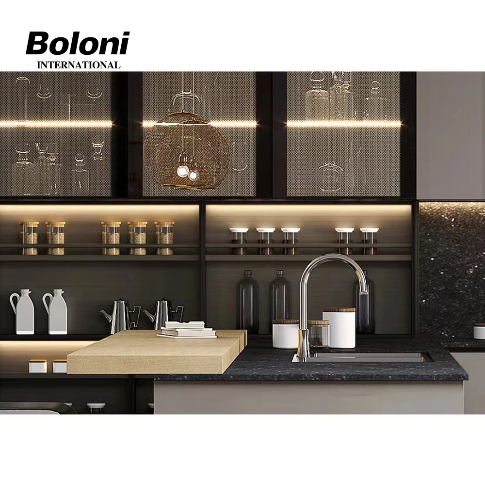 Boloni Custom Simple European Style Kitchen Furniture Designs kitchen cabinet modern modular