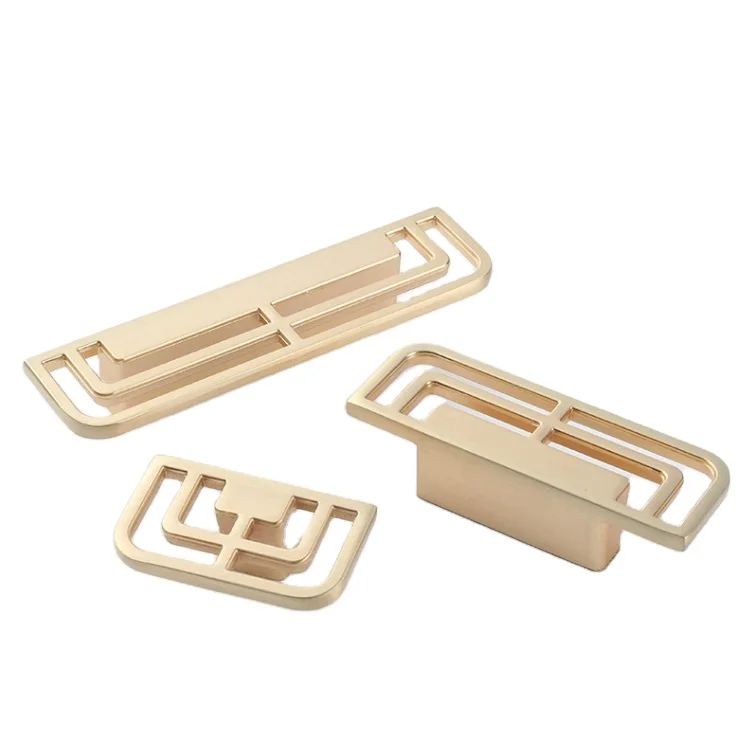 New Chinese Style Zinc Alloy Handle Cabinet Wardrobe Handle Drawer Hidden Handle