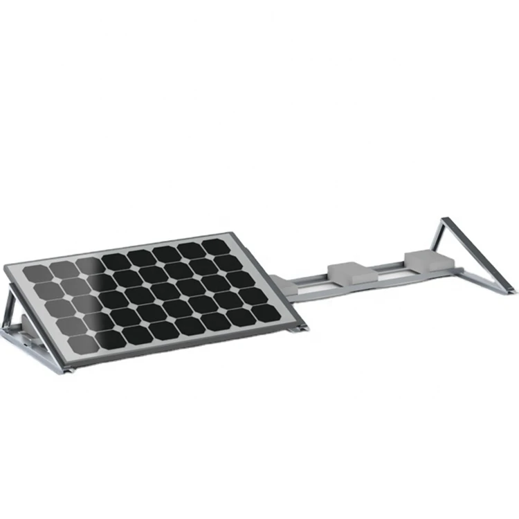 Flat roof solar energy system solar panel mounting rack pv brackets ballast triangular solar mount supports