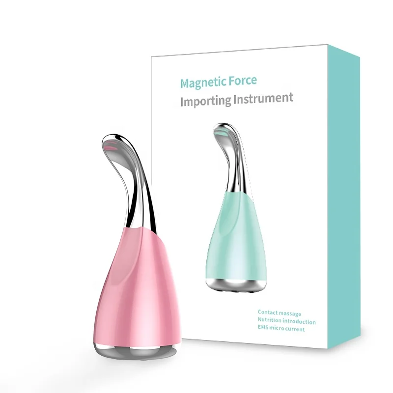 OEM unique desgin Magnetic introduction massager  Ionic Face Massager micro Vibration Importing Instrument