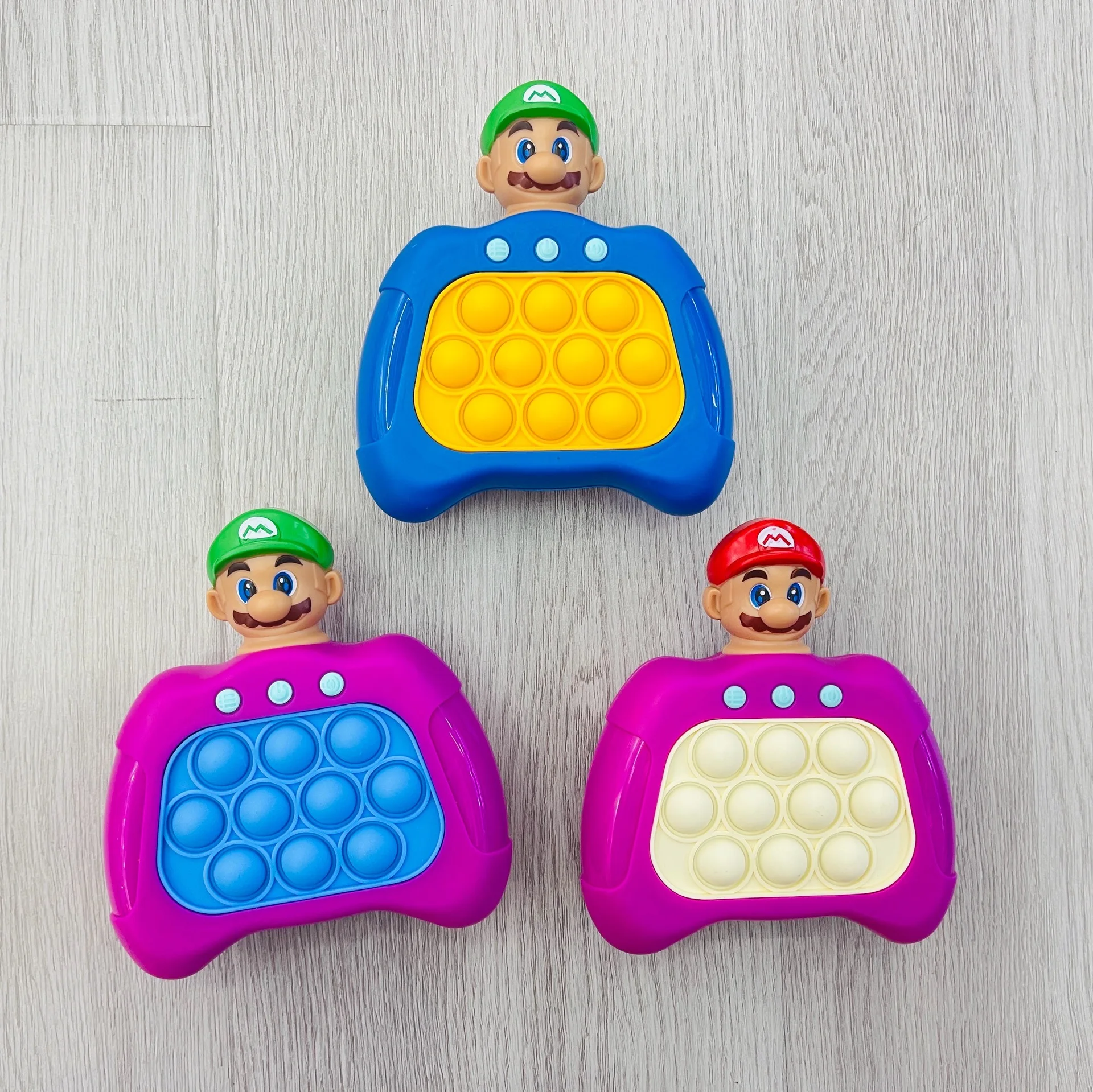 Yeahgo Quick Push Bubble Competitive Game Console Series Fidget Toy Speed Pop Light Up Fast Electronic Bubble Pop Puzzle Game