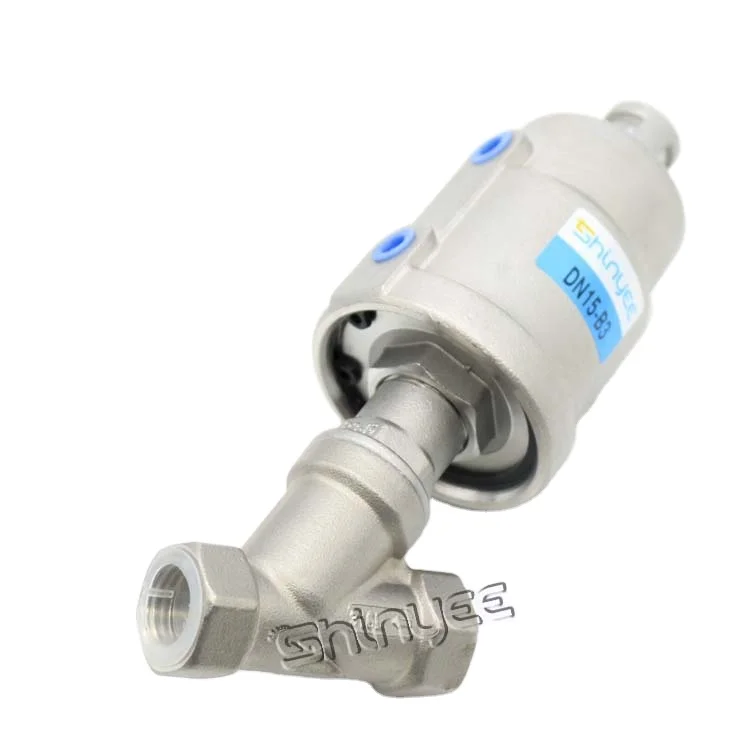 SHINYEEPNEUMATIC most popular DN15-B15/DN15-B13/DN15-B5 solenoid valved steam pneumatic piston operated globe valves
