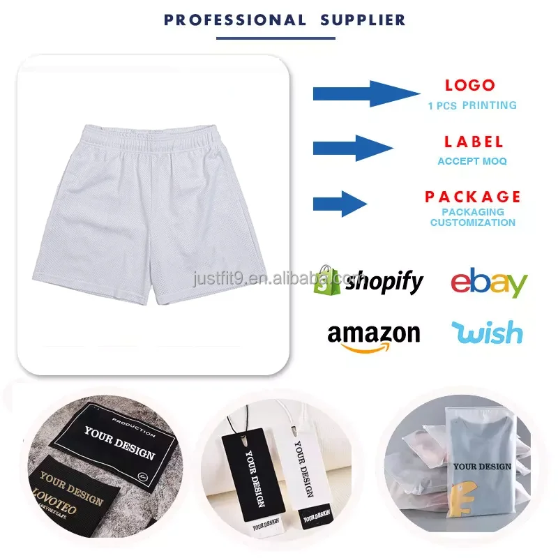 Custom Logo Summer 358 GSM 100% Cotton Heavyweight Acid Wash High Street Oversize Vintage Shorts for Men