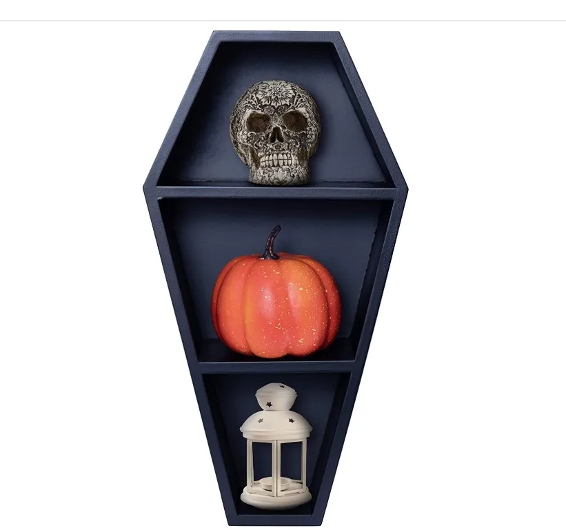 
Original Hanging Bamboo Wood Coffin Shelf 