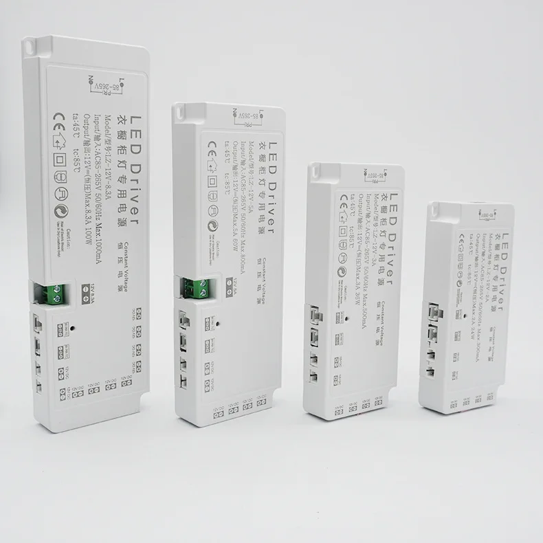 LED Constant Voltage Driver DC12V 24V 36w 60w Cabinet Light led driver transformer