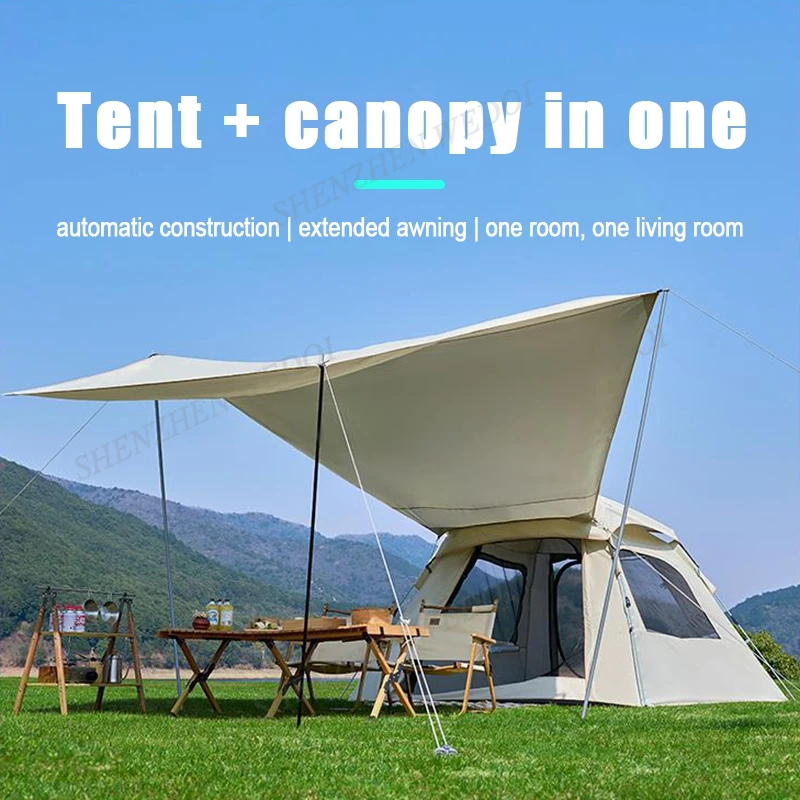 2023 New Waterproof Car Camping Tent Easy Set Up For Family Outdoor Camping Picnics Hiking Travelping Tents