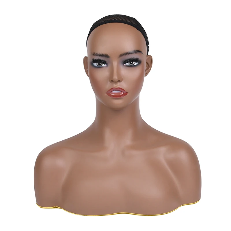 Amazon hot sale Female Makeup,Beauty Accessories Display Wig Mannequin Head With Shoulder