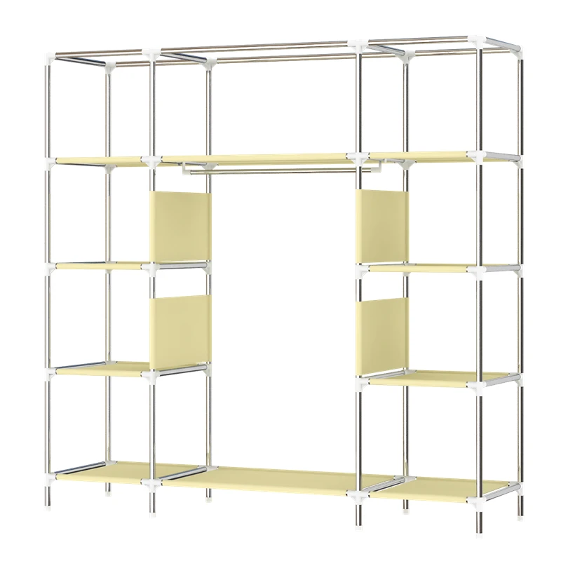 Modern Bedroom Oxford Cloth Wardrobe Fabric Home Storage organization design furniture for Kids 1602T