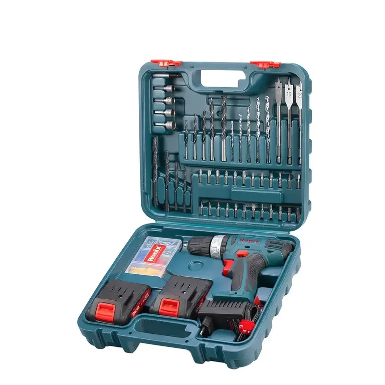 Ronix RS-8019 Cordless Drill Set 18V 53pcs  Advanced Impact Power Machine Tool Set Cordless Drill Sale Power Drill
