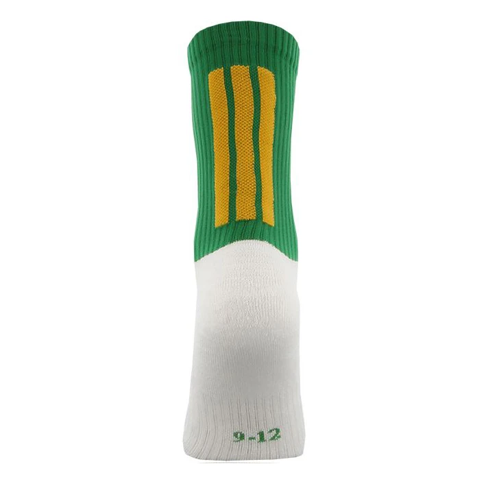 Rockingtoes GAA Blue Yellow Strip Custom Anti slip Non slip Non-slip Anti-slip Football Soccer Grip Sport Cotton Nylon Socks
