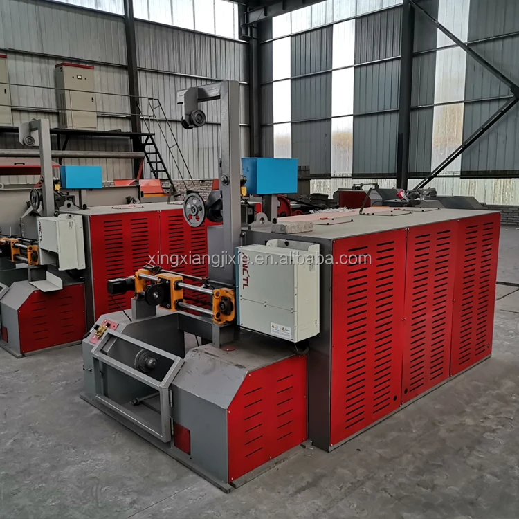 fine wire wet drawing machine together with spool type wire take up machine