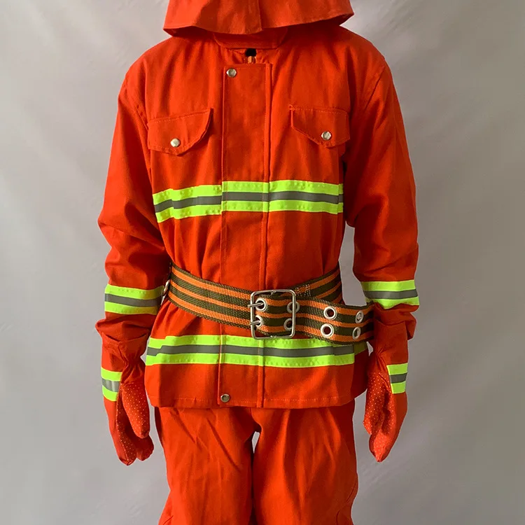 Factory price fireman emergency rescue suit with  fire pants fireproof firefighting helmet  fire boots