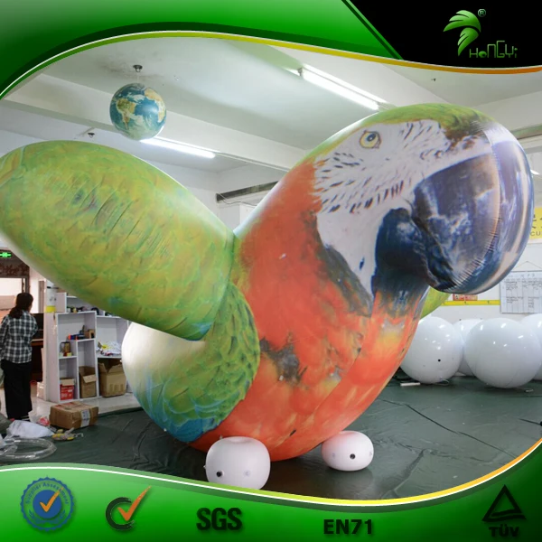 Giant Inflatable Custom Vivid Parrot Model For Advertising Inflatable Balloon Parrot Animal hongyi