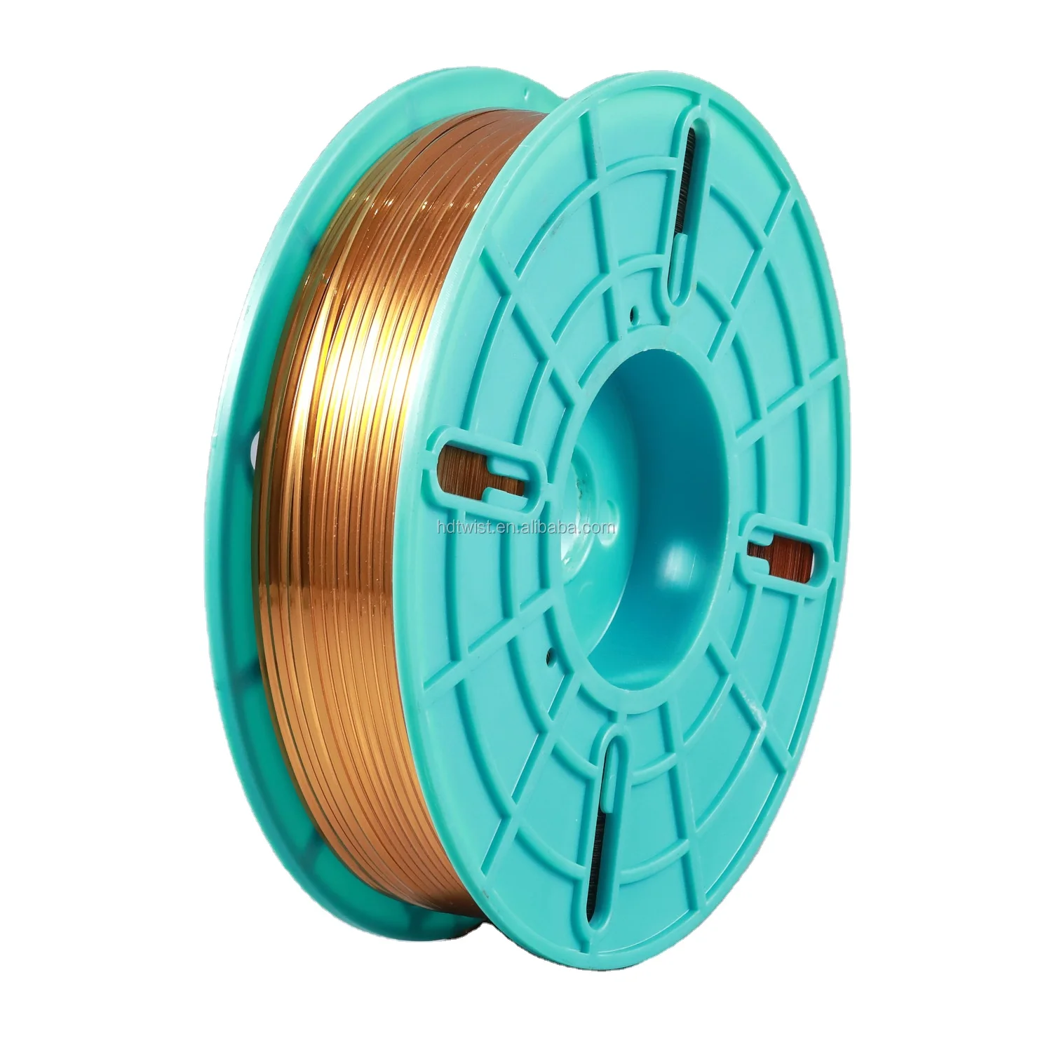 Golden PET twist tie/metallic twist ties in spool for TD-E twist ties machine