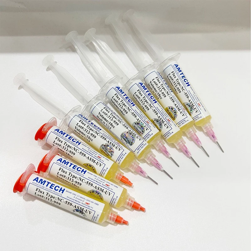 WSD Repair Flux Paste Welding Oil Rosin Paste Flux Syringe 559-ASM Flux Paste Feed Push Rod Tips