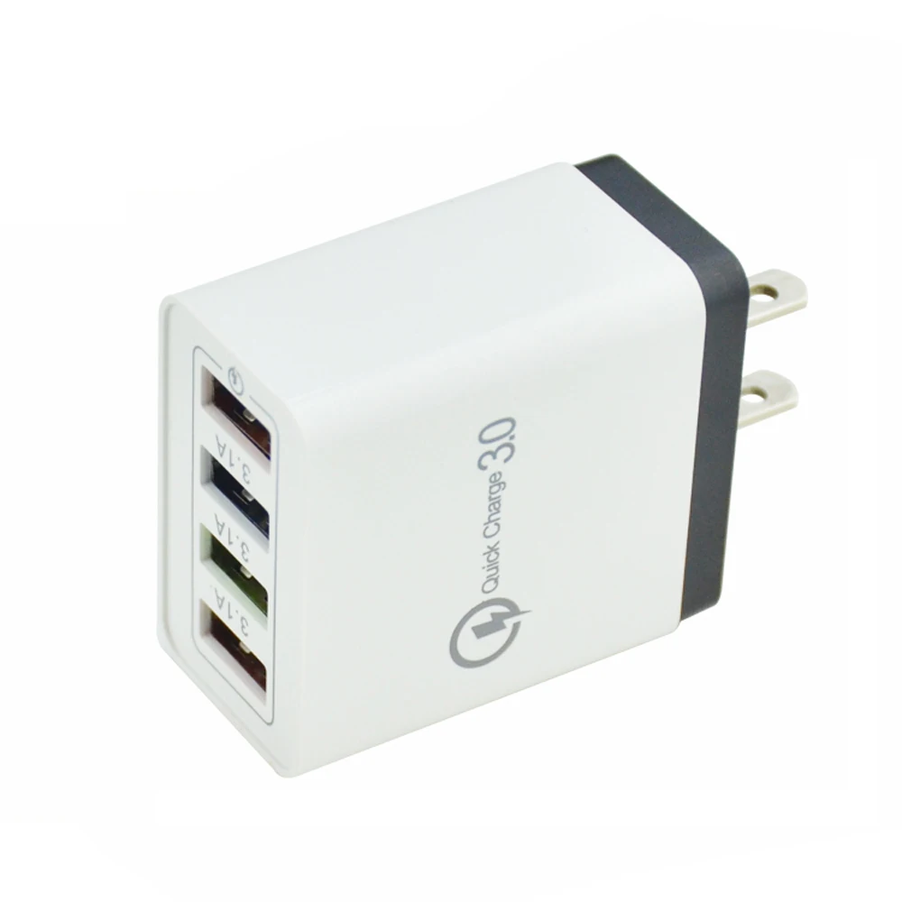 
SIPU Colorful EU US 4 Port USB Chargers Charging QC 3.0 Travel USB Wall Charger 