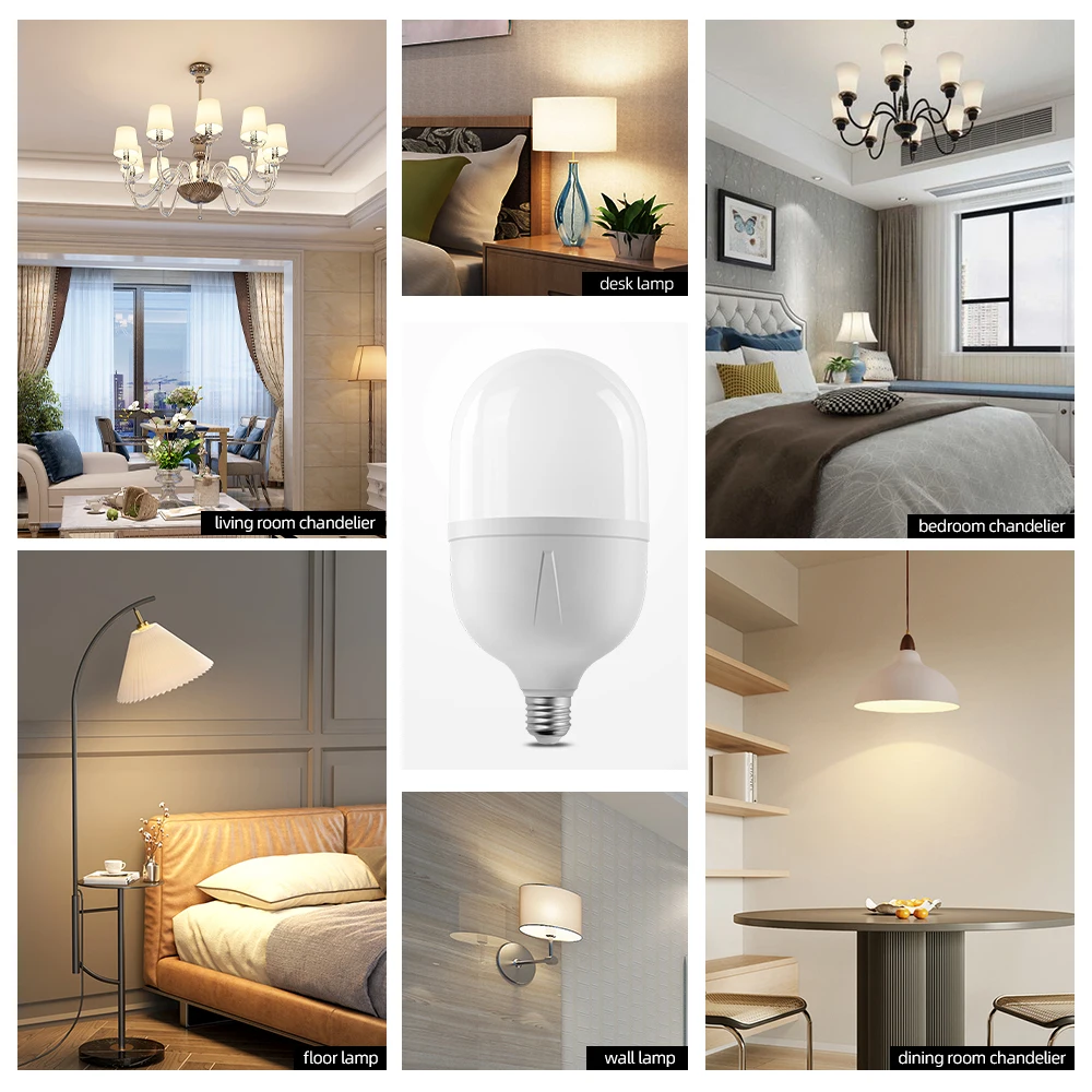 Energy Saving LED Light Bulbs Warm 24V 5W 10W 15W 20W 30W 40W 50W Best LED Lamp E27 B22 Base Residential AC/DC ROHS Certified