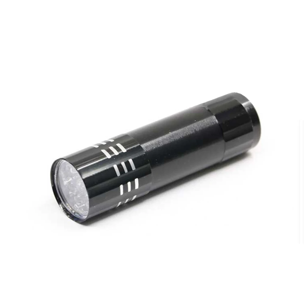 Logo Engraving Promotional Gift 9LED Mini Flashlight 9LEDs Cheap Keychain Lamp Torch Portable Key Ring Light