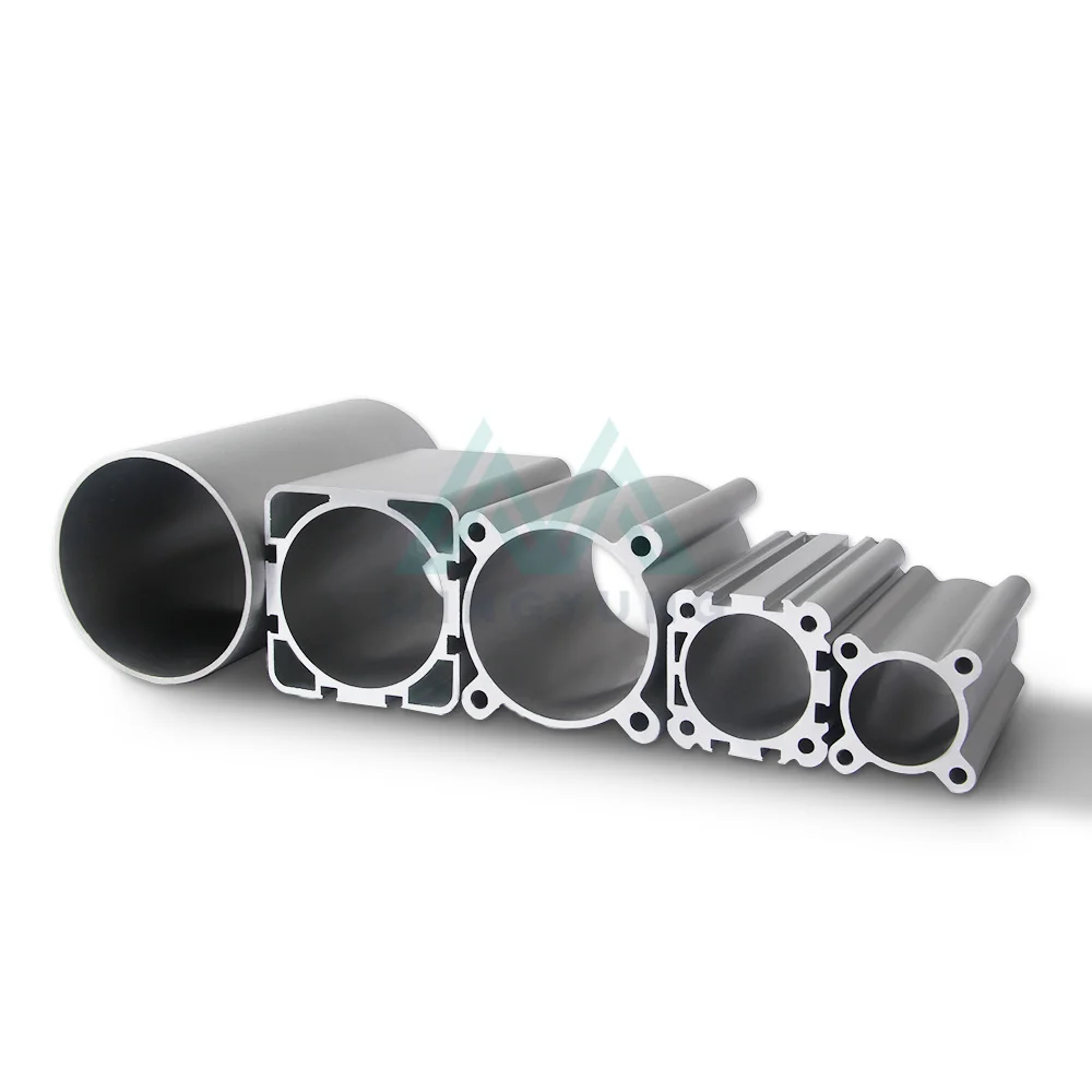 63mm OD Standard Mickey Mouse Matt Sandy Blasted Hard Anodized Extruded Aluminum Cylinder Pneumatic Air Pipe Tube