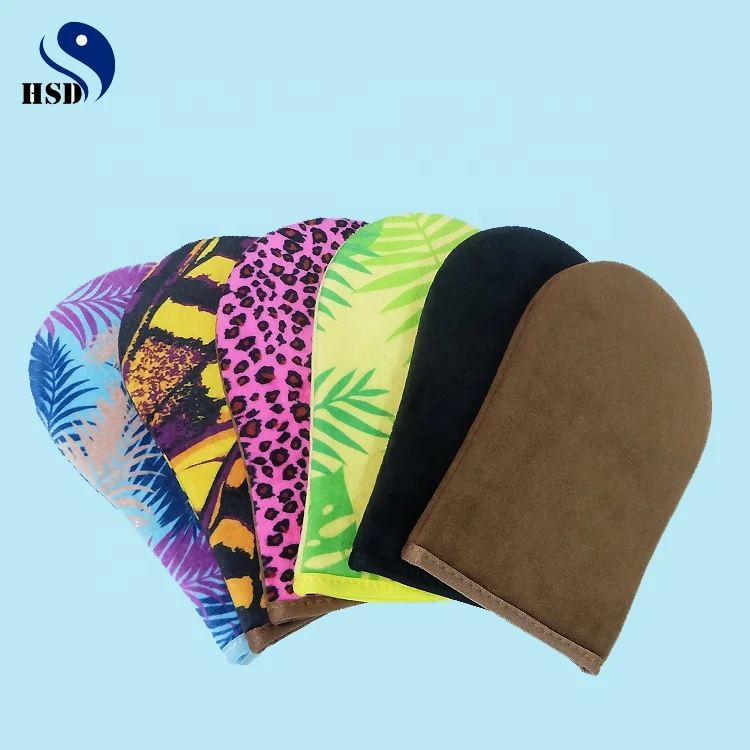 Brown Sunless Tanning Mitts/Double Sided Self Tanning Gloves/Reusable Tanner Applicator Mitt