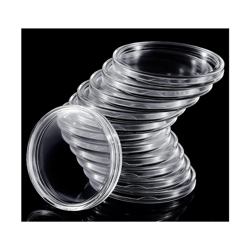 High Quality White Foam Pvc Plastic Coin Collection Storage Capsules Holder Hard Case For Coins