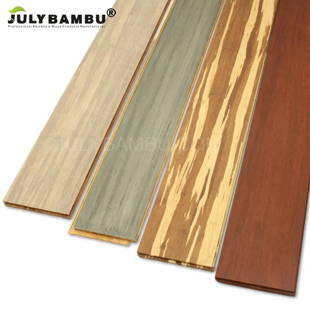 Quick Shipping High Anti-corrosion Charcoal Color Parquet Free Samples Pisos De Bamboo Flooring Prices For Hotel