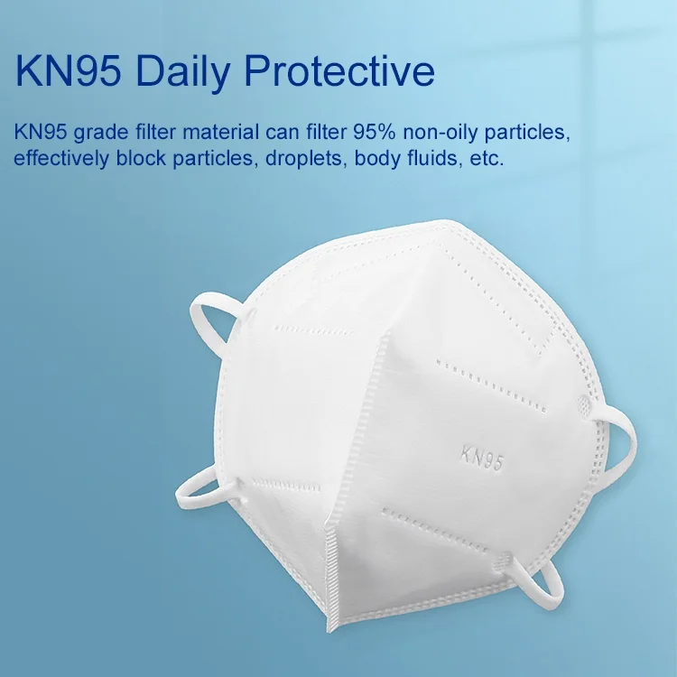  CE Factory 5 слойная Нетканая маска KN95 из расплава для лица с защитной тканью