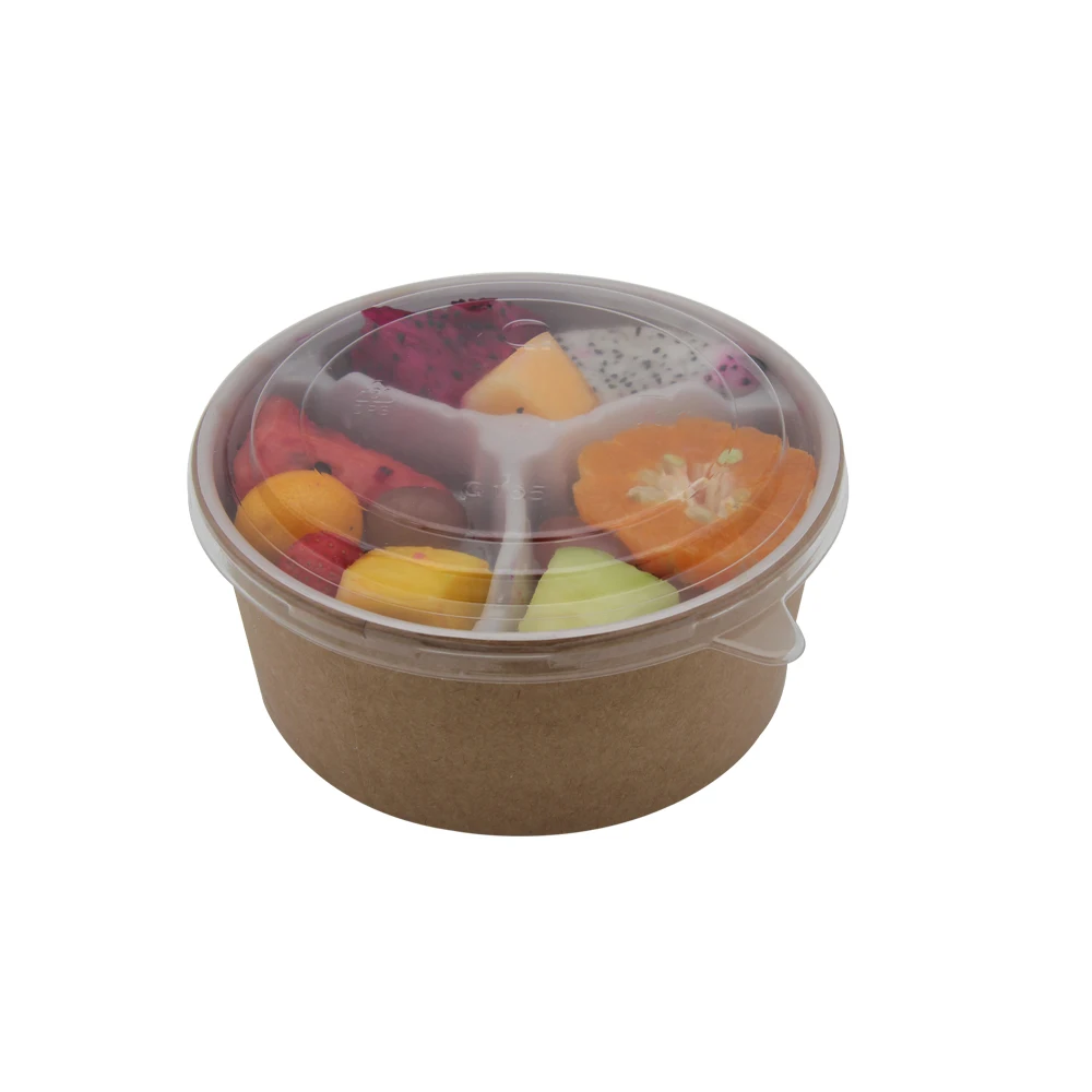 Single wall oven disposable 750ml mini news paper bowls with lids