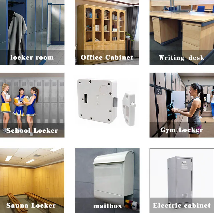 KERONG Invis Wifi Electronic Motor Driven Smart RFID Card Reader Cabinet Lock with Phone BT APP Remote Control