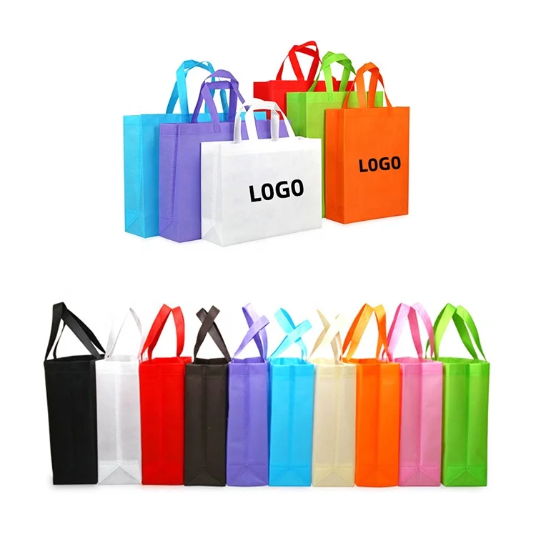 Wholesale Cheap Price Custom logo Printed Reusable Tote Bag Ultrasonic Shopping bag heat sealed non woven bag