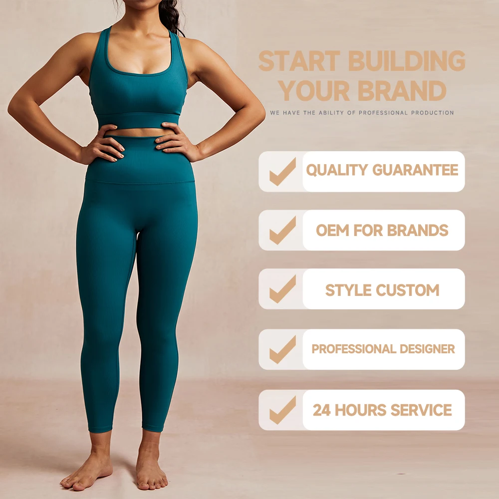 Luckpanther Activewear Wholesale Crop Tank Workout Clothes Gym Wear Sports Bra Custom Fitness Apparel Backless Crop Sports Bra