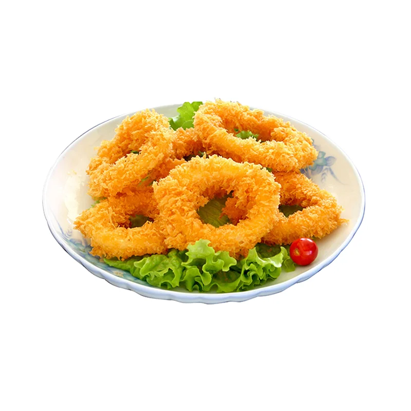 factory price health top quality frozen breaded  Squid Rings Panko Crumbs